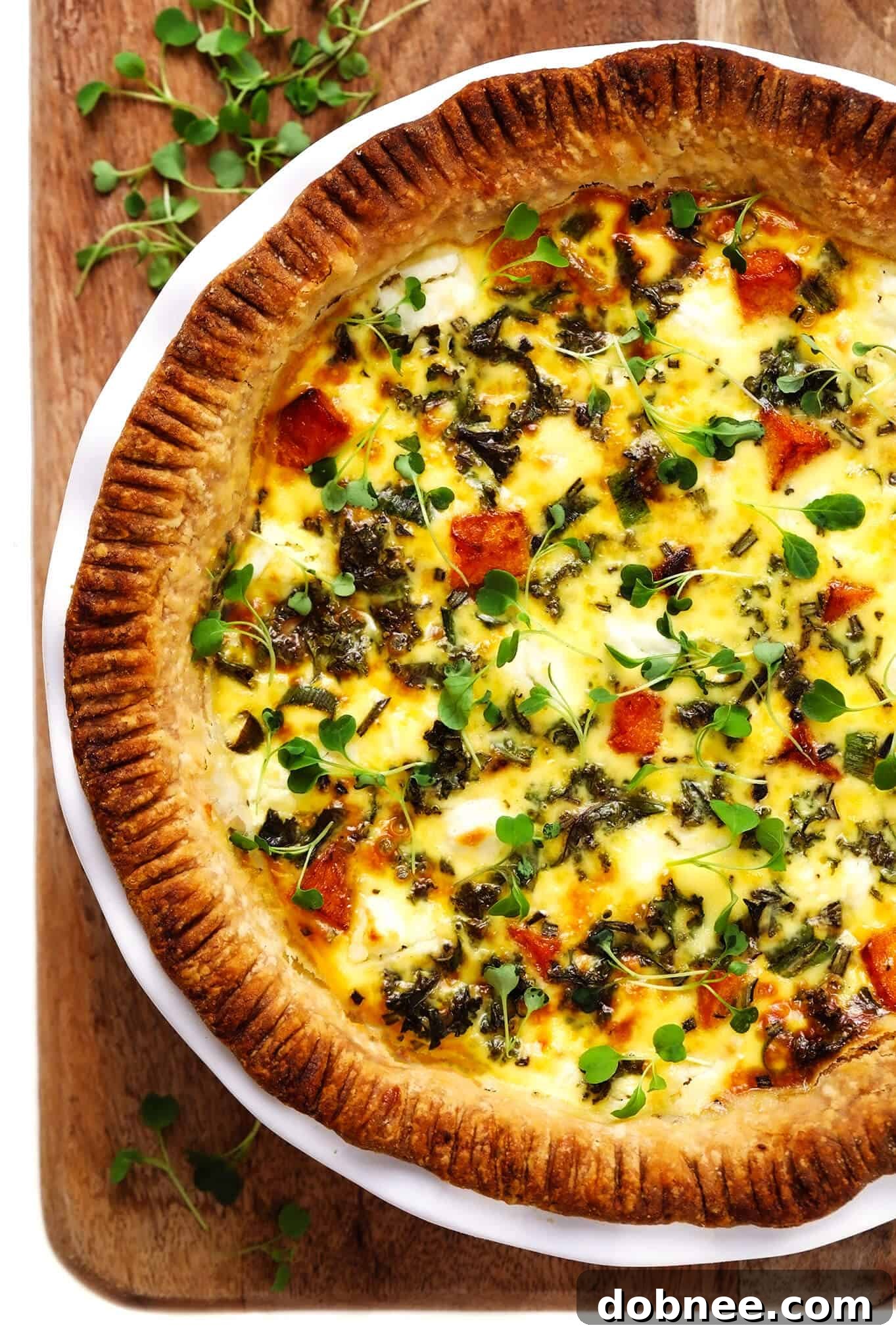 Butternut Squash Quiche Recipe