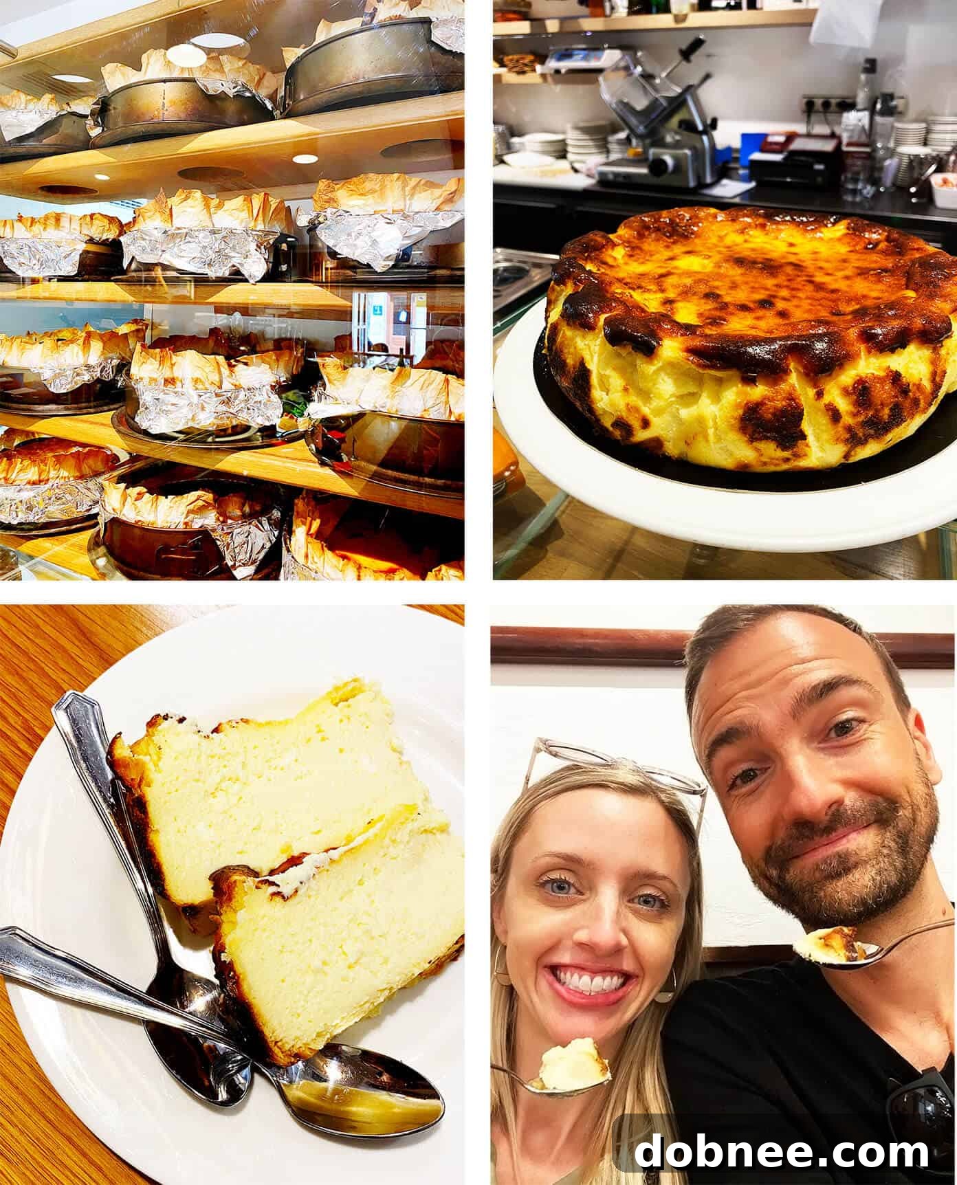 Burnt Basque Cheesecake (Tarta de Queso) La Viña in San Sebastian
