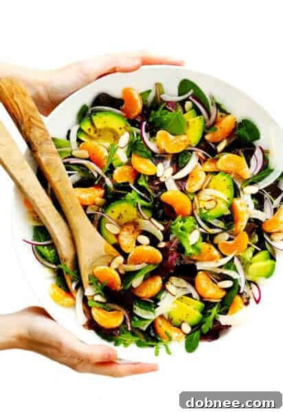 Orange, Fennel and Avocado Salad in a serving bowl.
