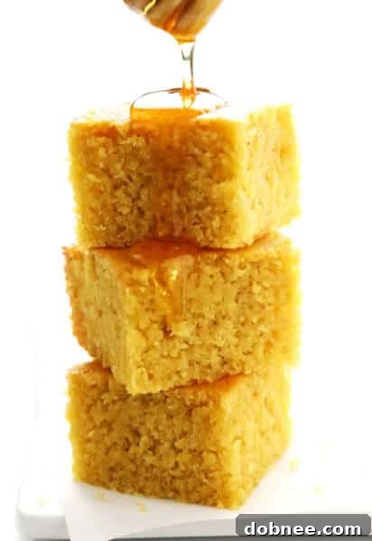 Homemade Cornbread with Honey