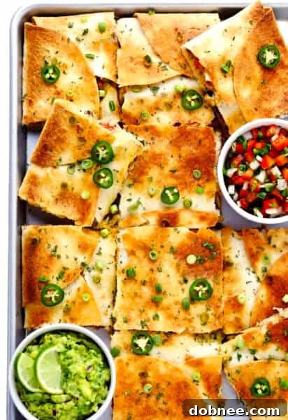 Chicken Sheet Pan Quesadilla