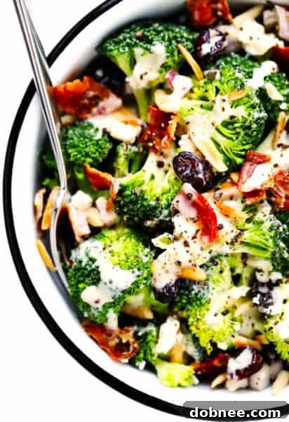 Broccoli Salad with all ingredients
