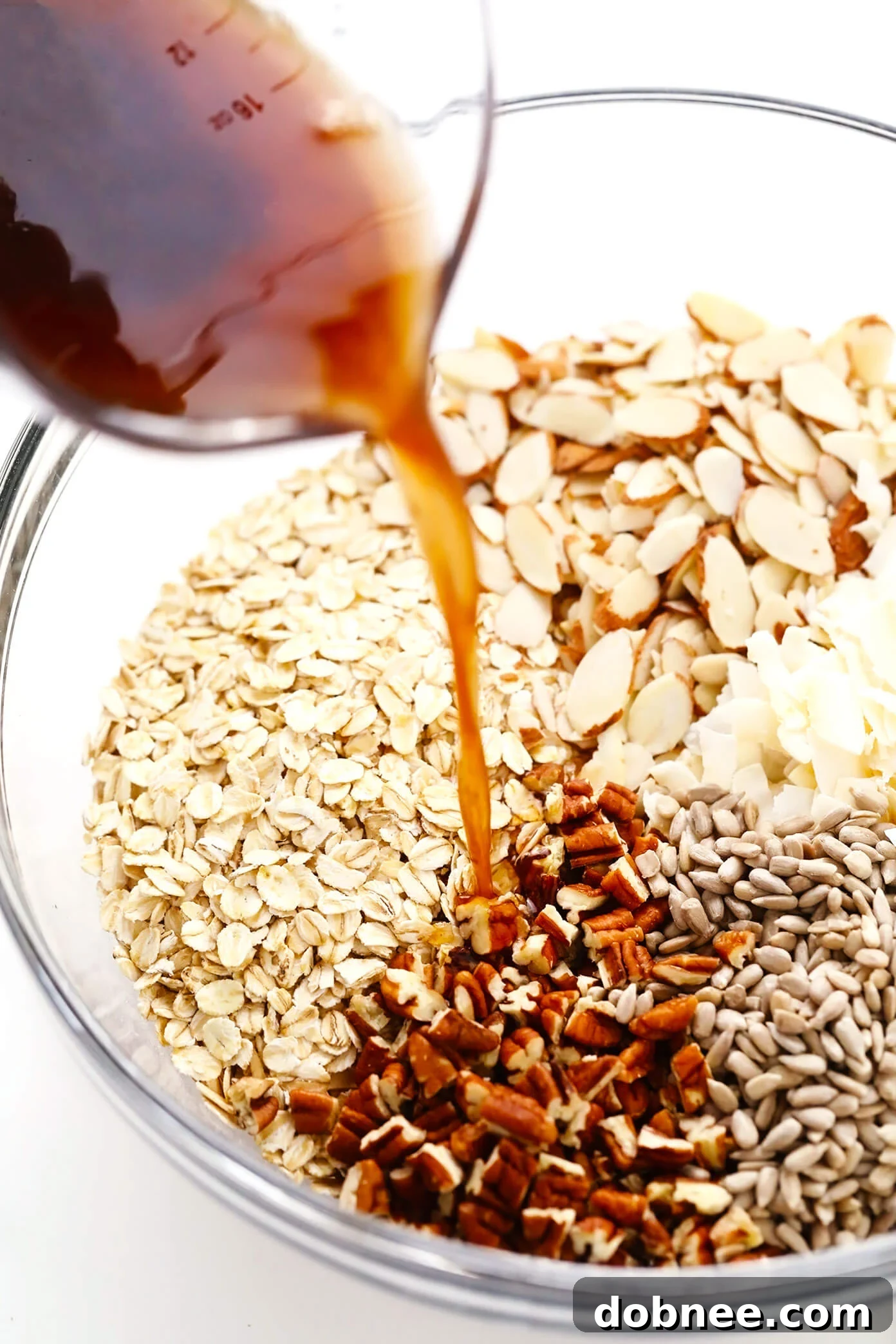 Granola Ingredients in Bowl