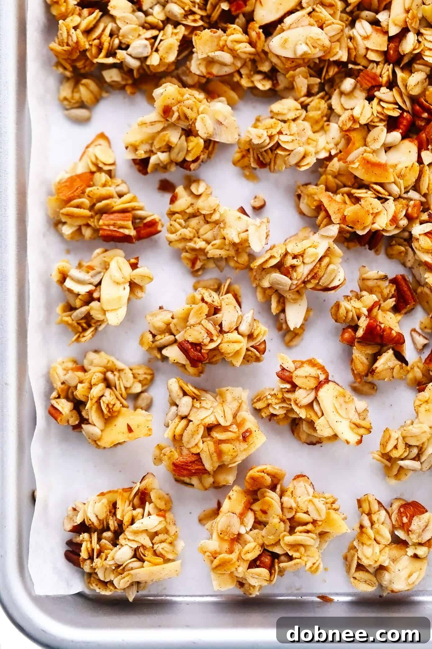 Granola Clusters on Sheet Pan