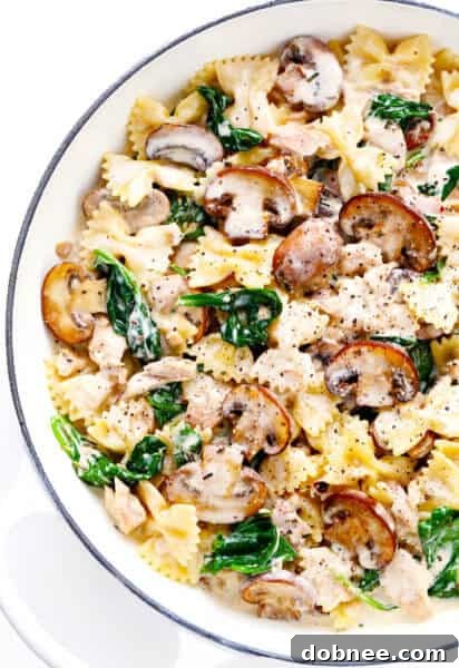 Creamy Tuna Mushroom Pasta