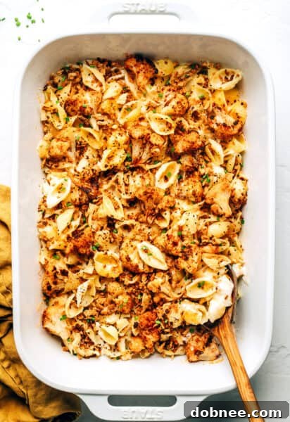 Roasted Cauliflower Mac and Cheese