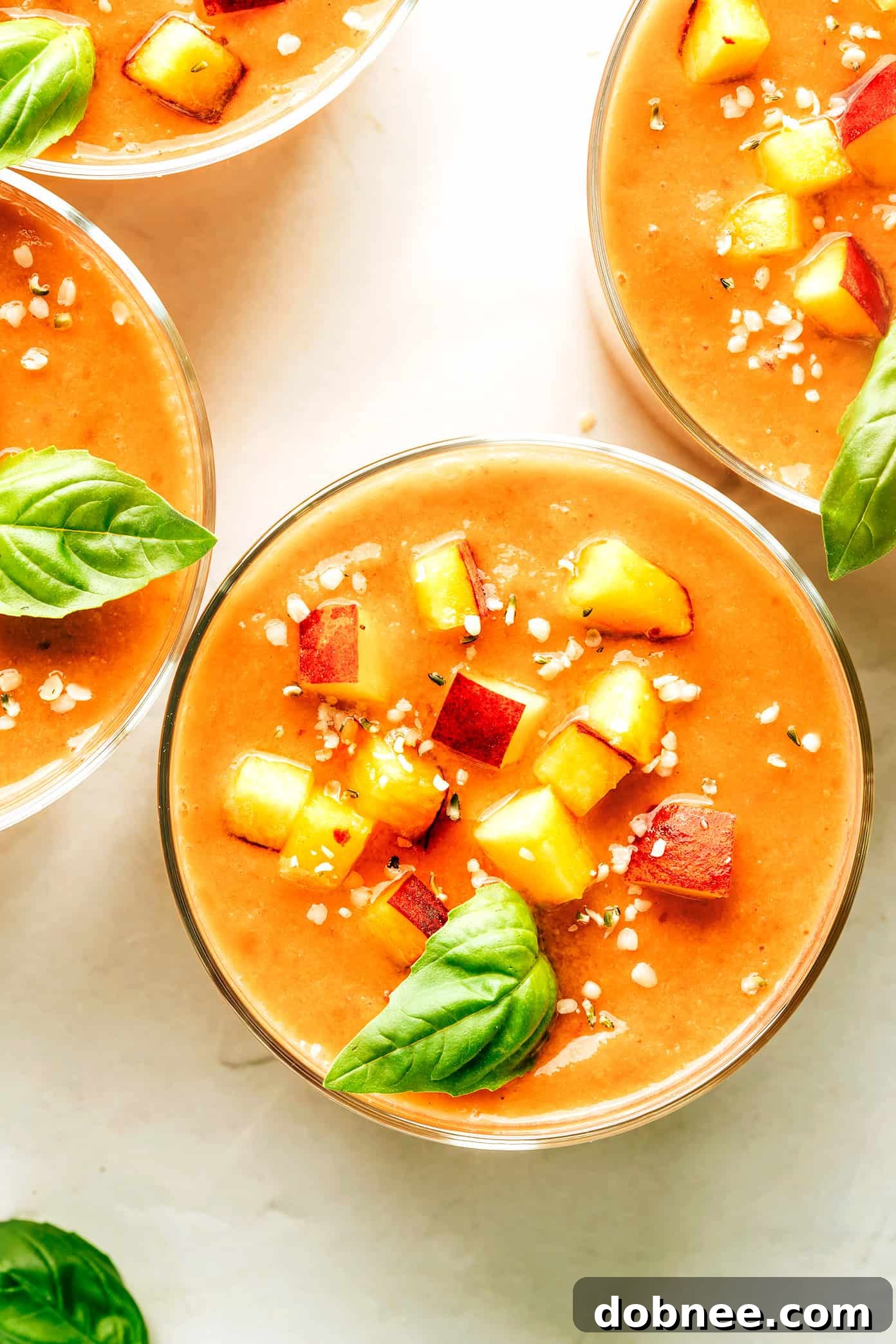 Peach Gazpacho Soup