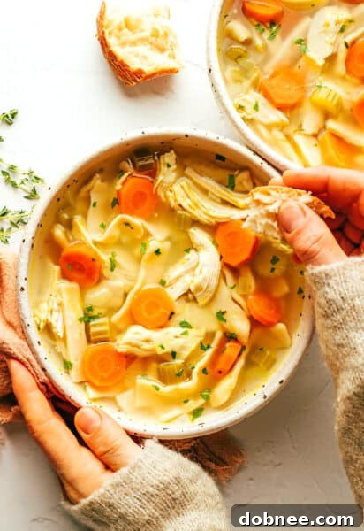 Coziest Chicken Noodle Soup