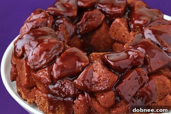 Sweet and sticky Monkey Bread, a breakfast or dessert treat
