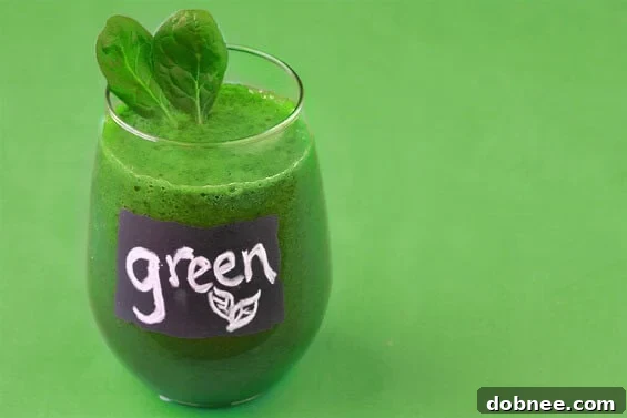 Vibrant Green Smoothie, a healthy and popular drink