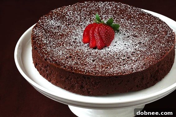 Rich and decadent Flourless Chocolate Cake
