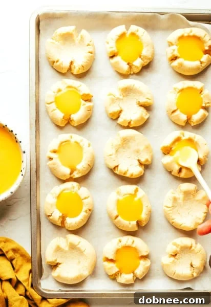 Lemony Thumbprint Cookies