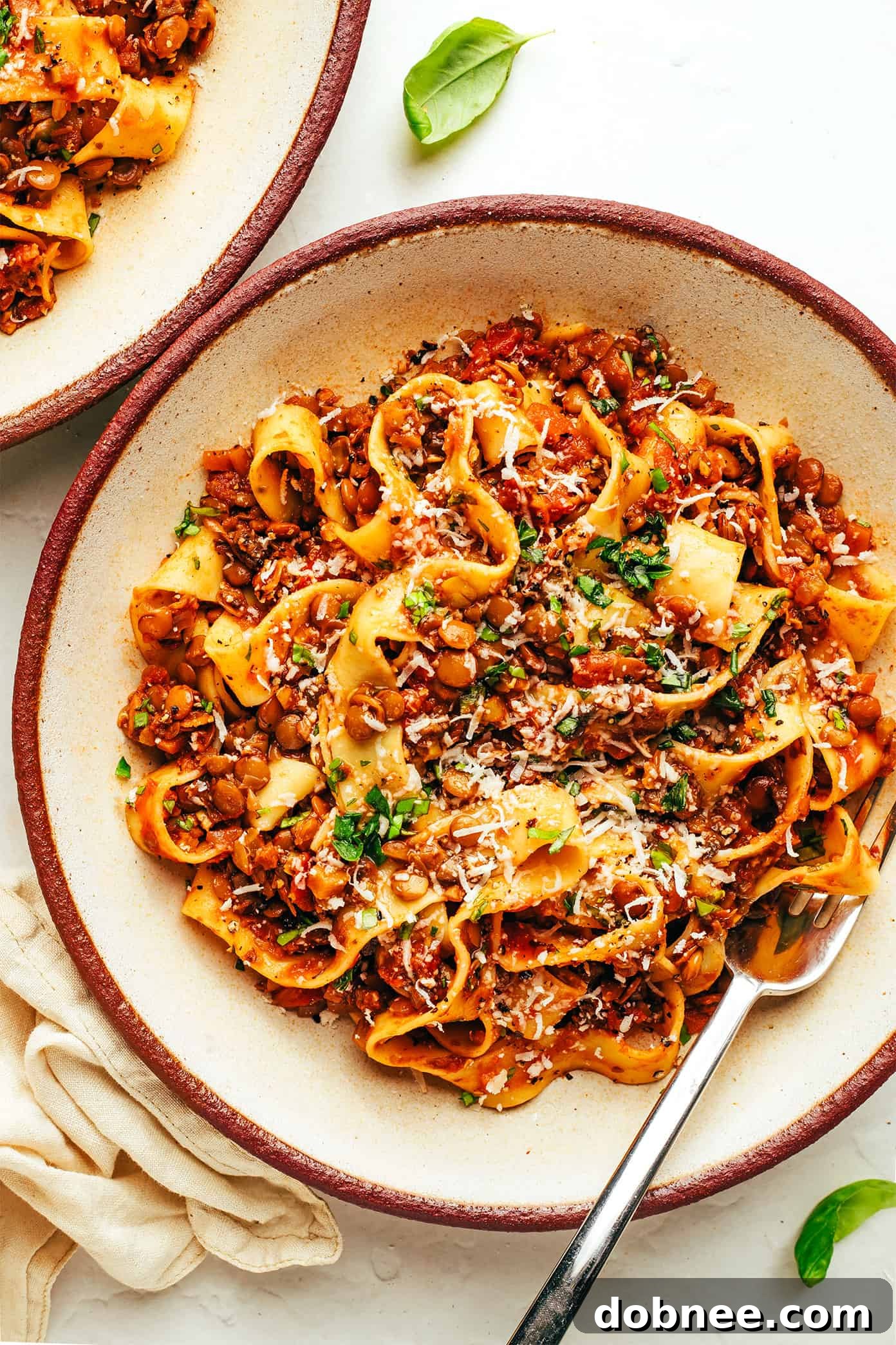 Lentil Bolognese with Pasta