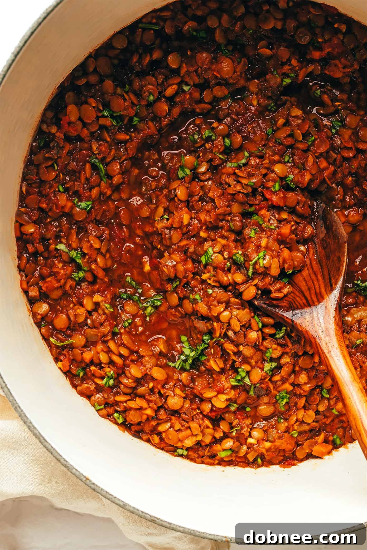 Vegetarian Bolognese Sauce in Pot