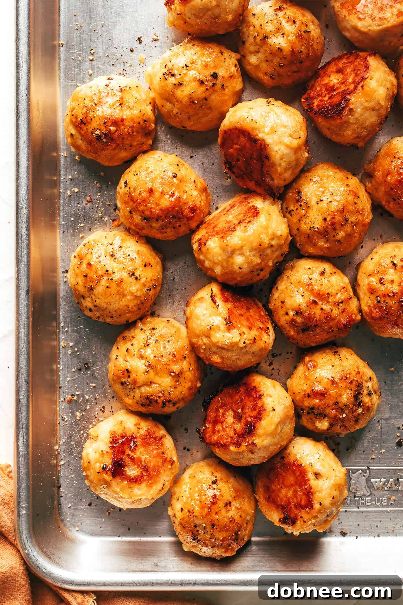 Delicious Baked Chicken Meatballs Recipe ready to be served