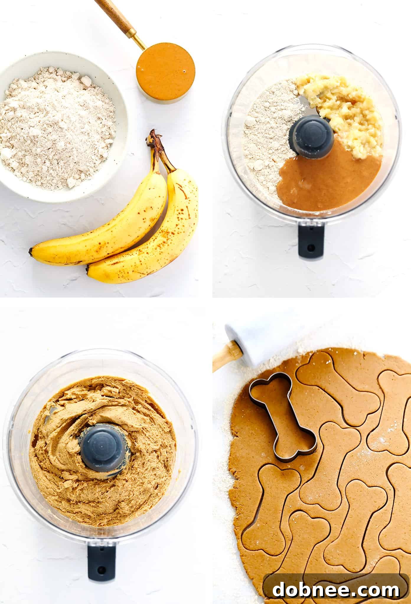 Dog happily eating a homemade dog treat