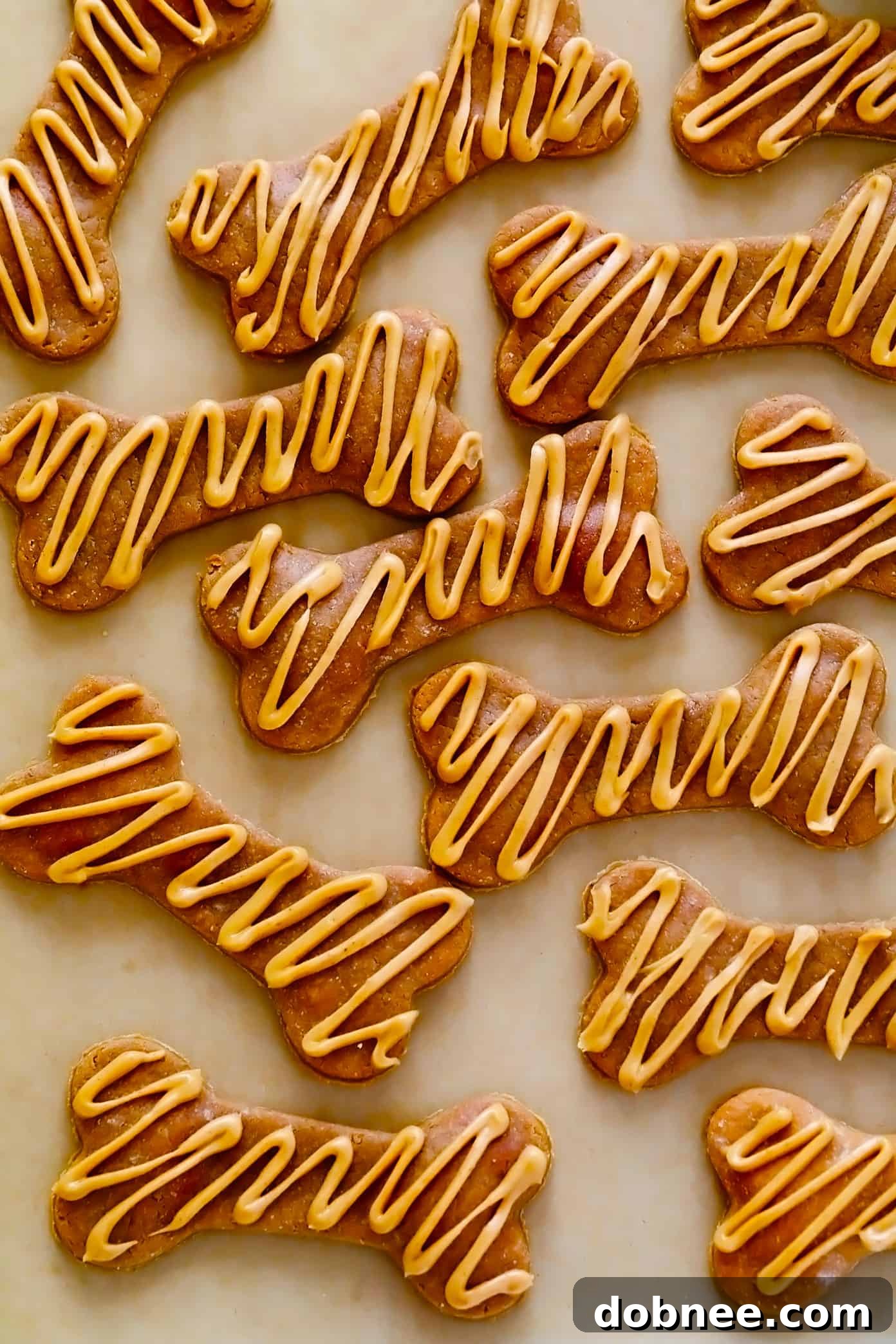 Three core ingredients for dog treats: oat flour, bananas, peanut butter