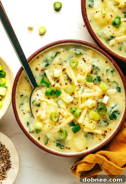Colcannon Soup in a bowl