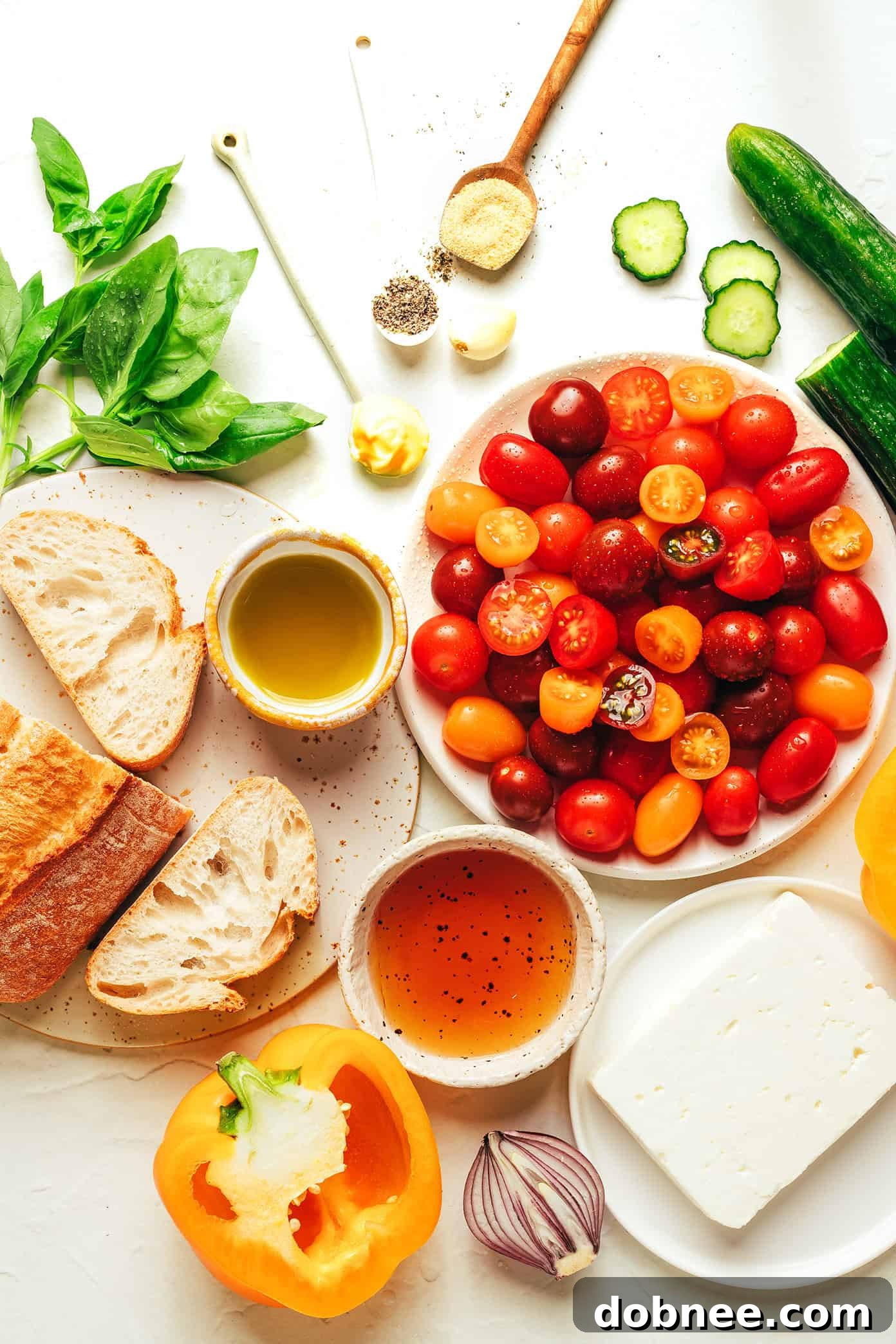 Panzanella Salad Ingredients