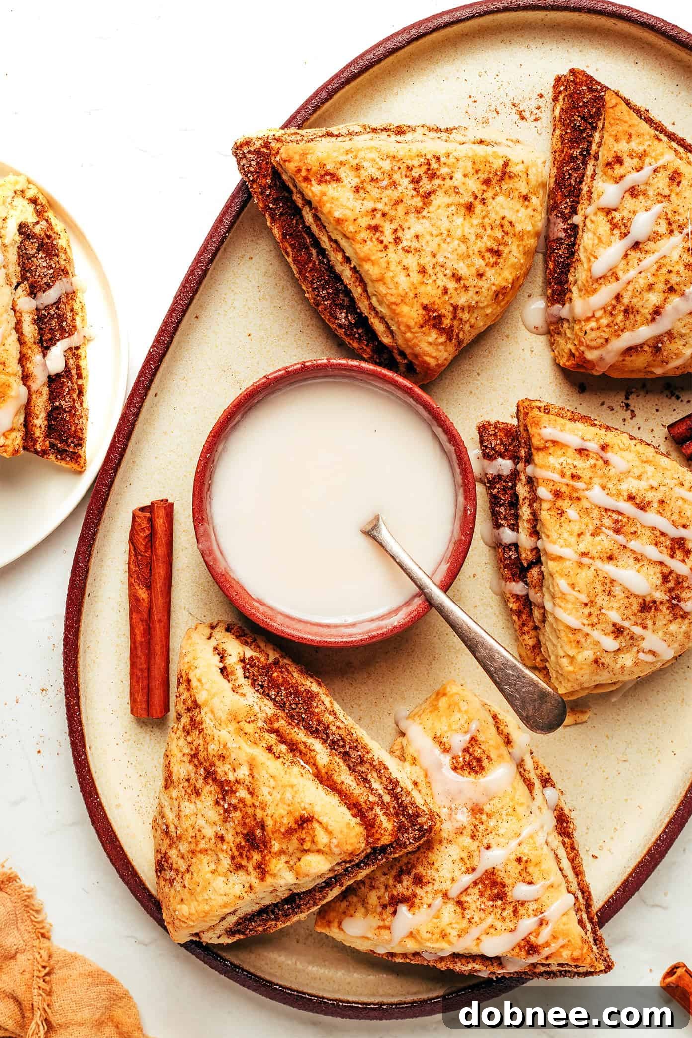 Fragrant Cardamom Scones 7 Close up of a scone