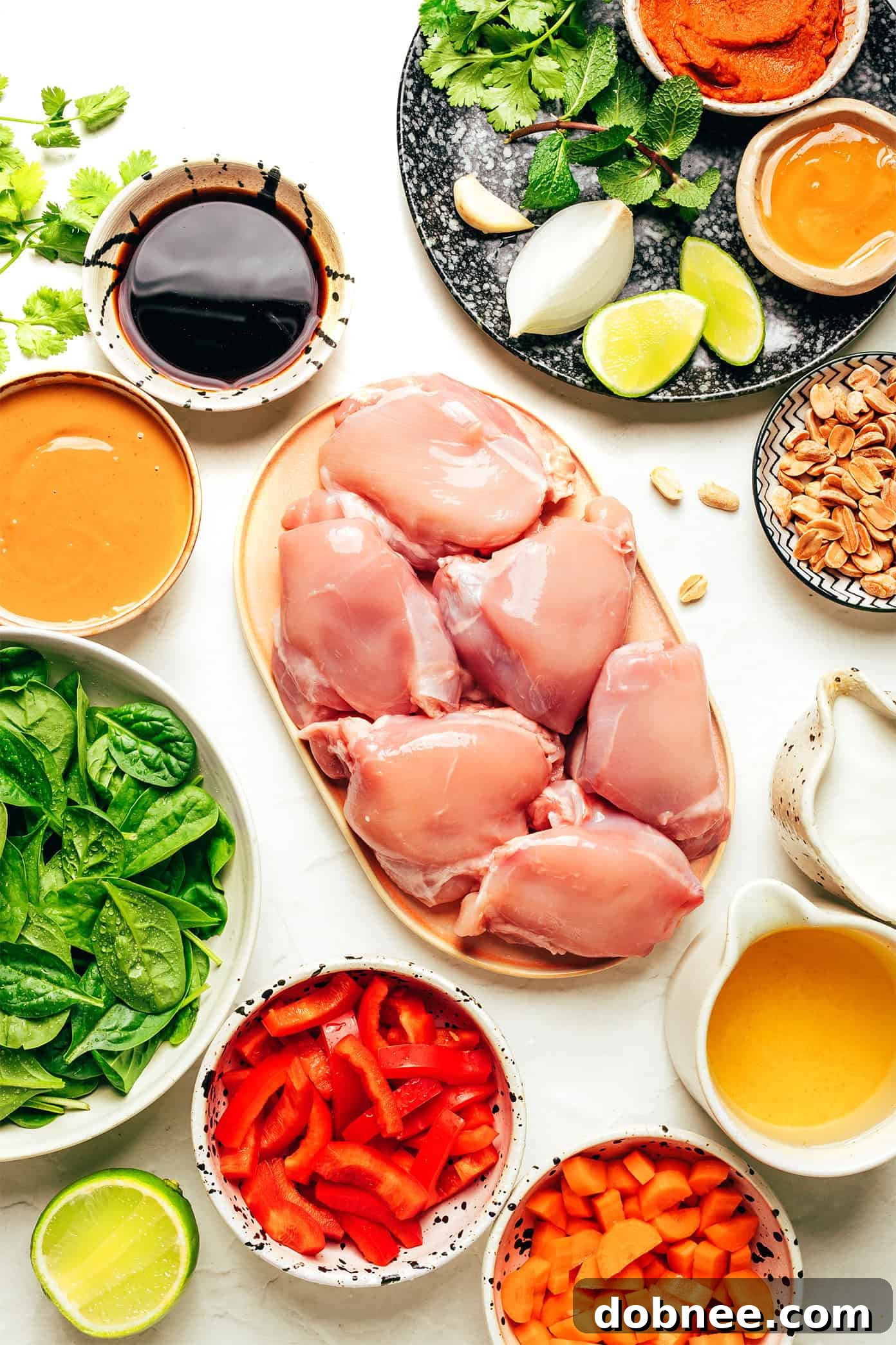 Ingredients for Slow Cooker Chicken Satay