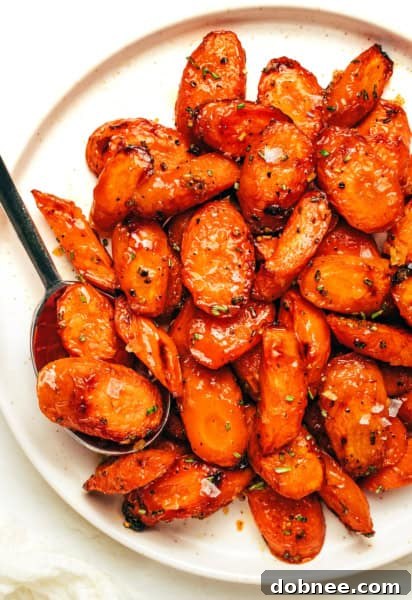 Rosemary Honey Butter Roasted Carrots