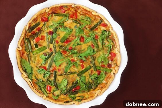Delicious Dairy-Free Vegetable Quiche with Eggs