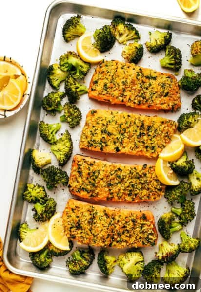 Sheet Pan Crispy Honey Mustard Salmon