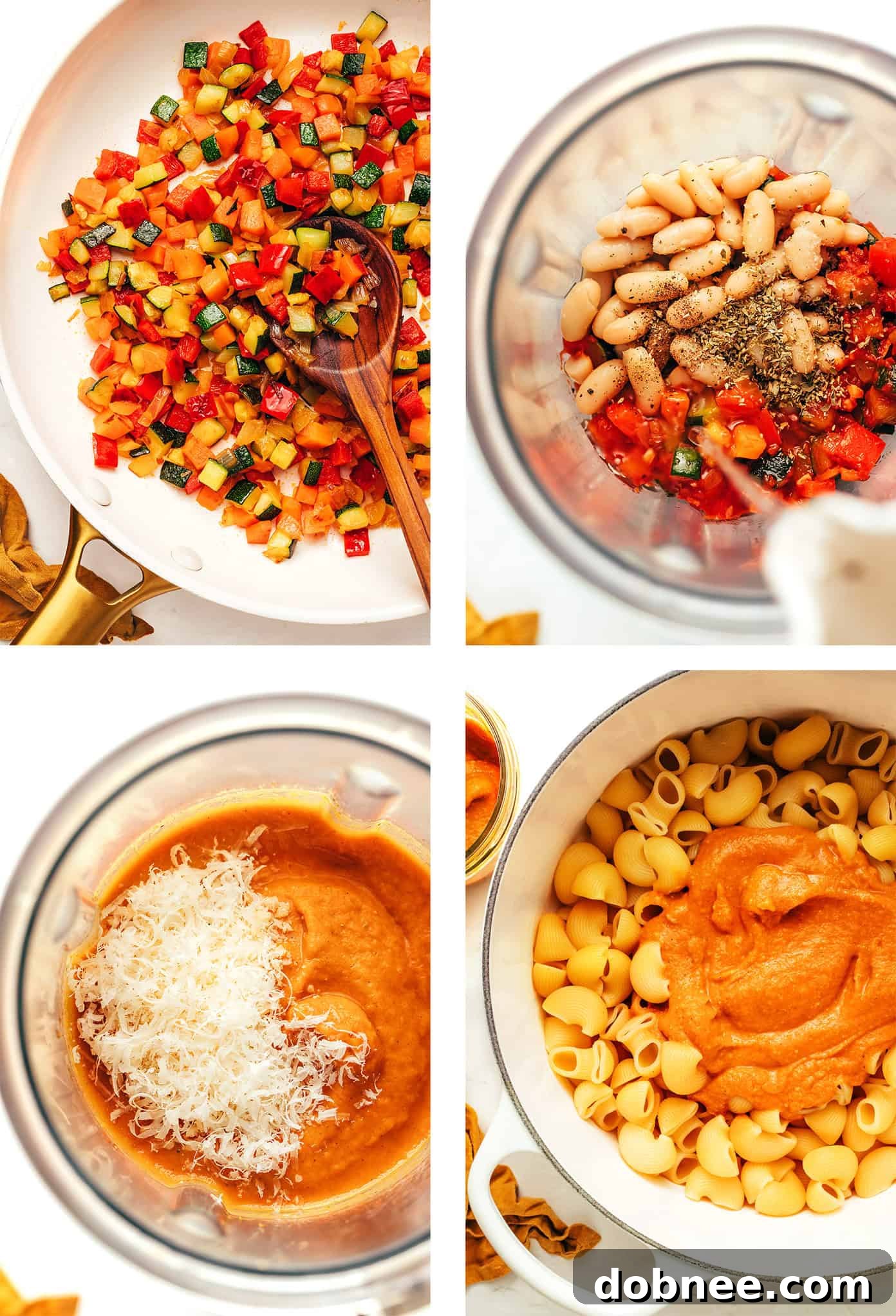 Ingredients laid out for Hidden Veggie Marinara Sauce