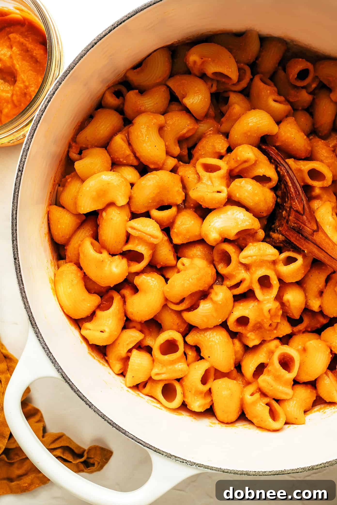 Marinara sauce simmering in a pot