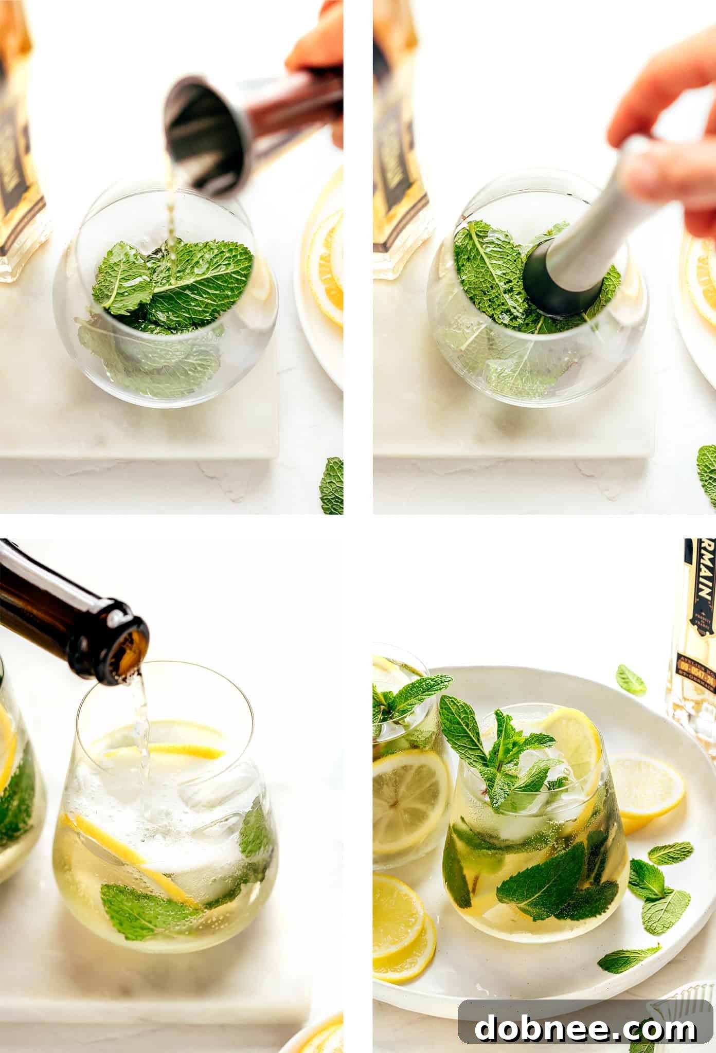 How to make a Hugo Spritz cocktail step-by-step