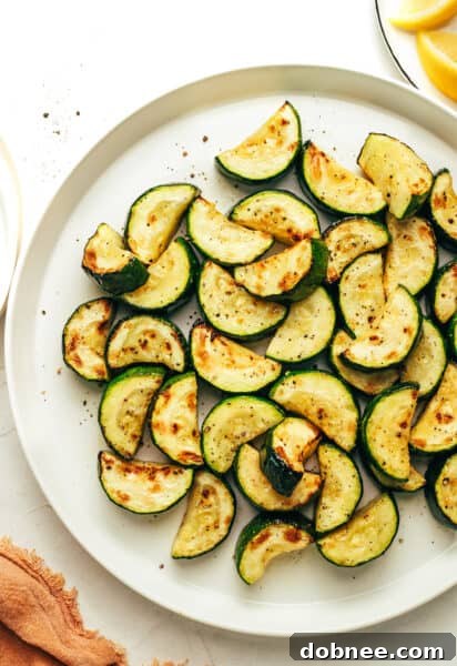 Crispy Air Fryer Zucchini served in a bowl