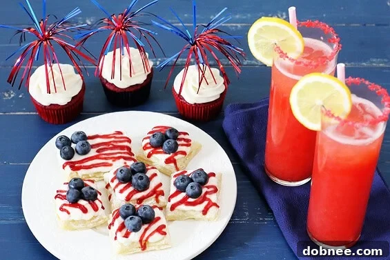 A family celebrating Fourth of July with sparklers, creating light trails in the evening. A festive and joyful scene.