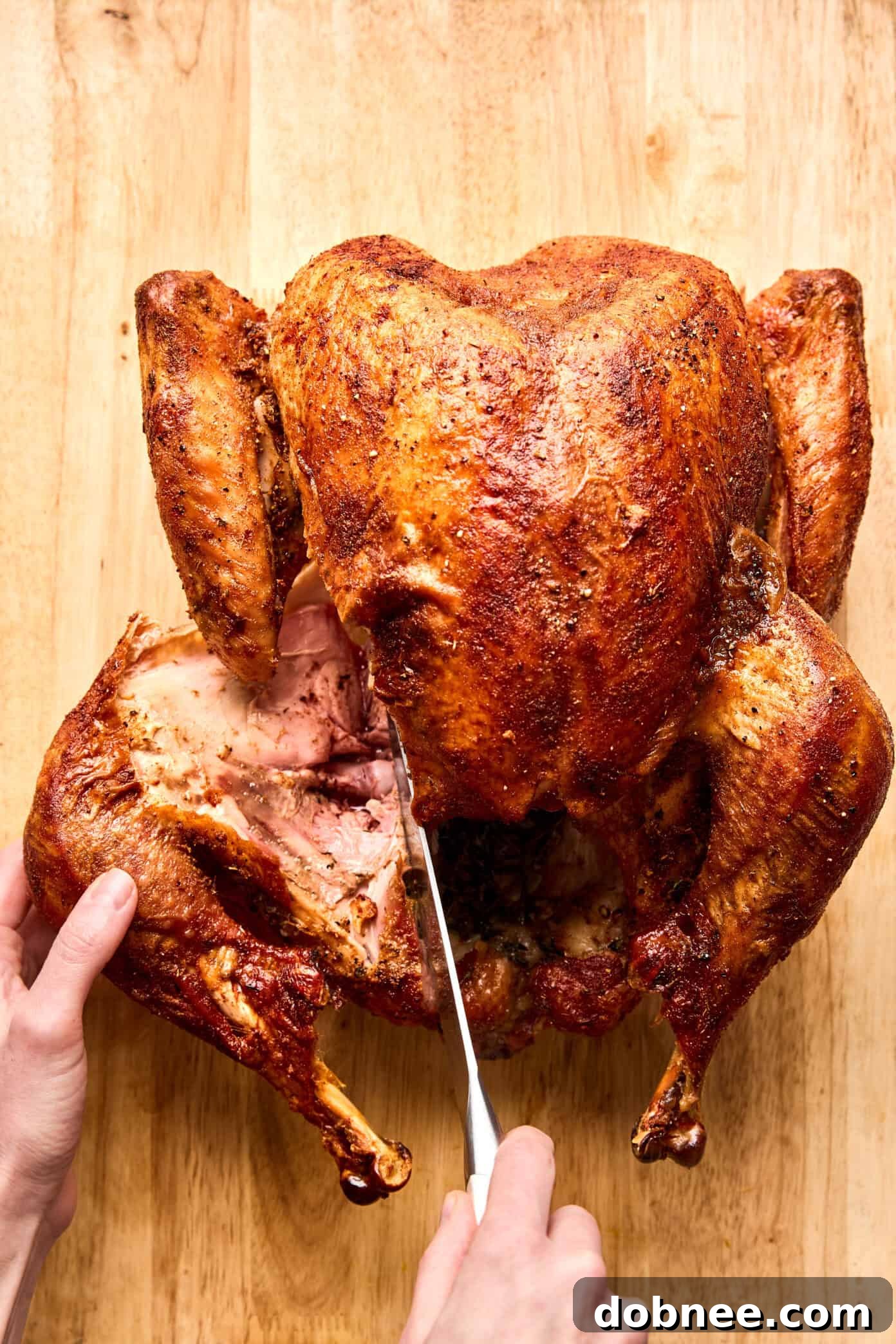 how to carve a turkey step 1