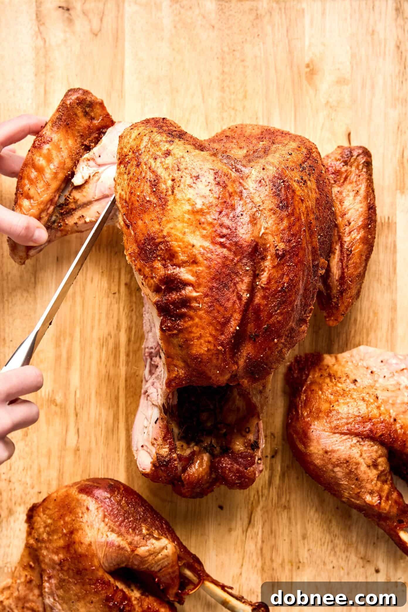 how to carve a turkey step 2