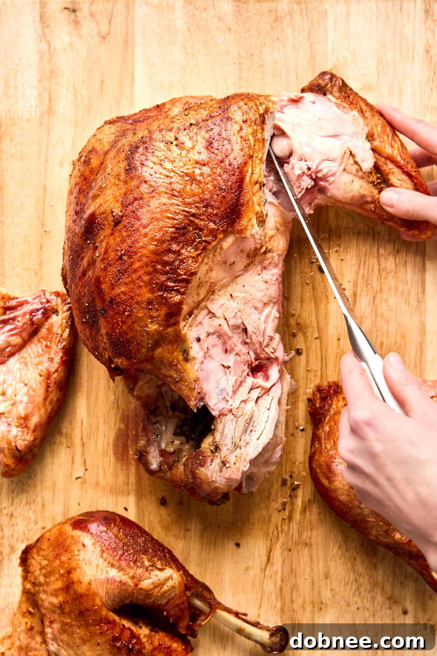 how to carve a turkey step 3