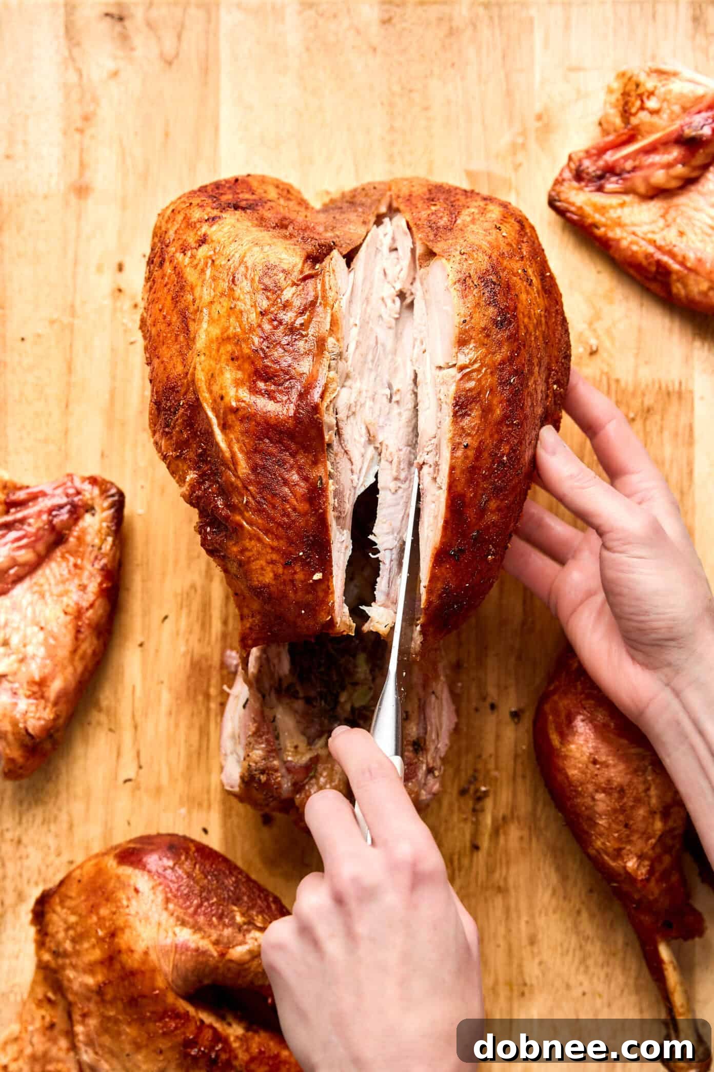 how to carve a turkey step 4