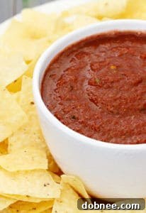 Delicious Cocoa Chipotle Salsa, ready to be served.