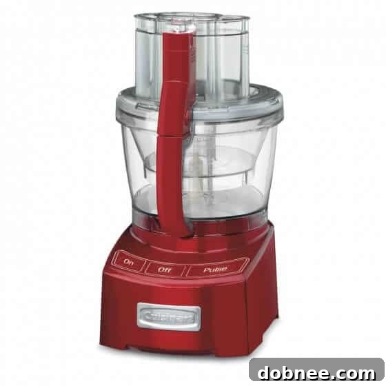 A gleaming Cuisinart 12-Cup Food Processor, the grand prize for the recipe exchange.
