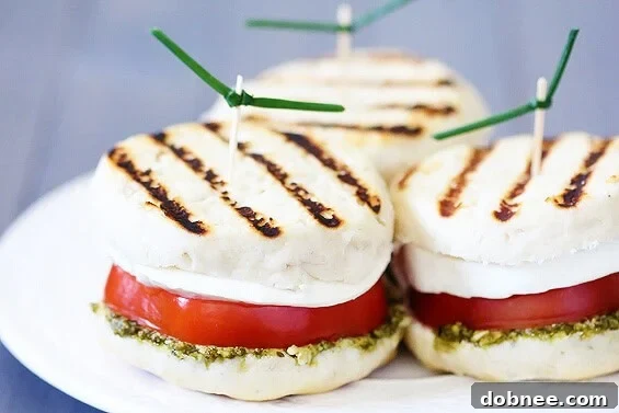 Grilled Caprese Sandwiches - A simple and easy recipe you'll love, perfect for a quick meal, featuring fresh mozzarella, ripe tomatoes, and fragrant basil.