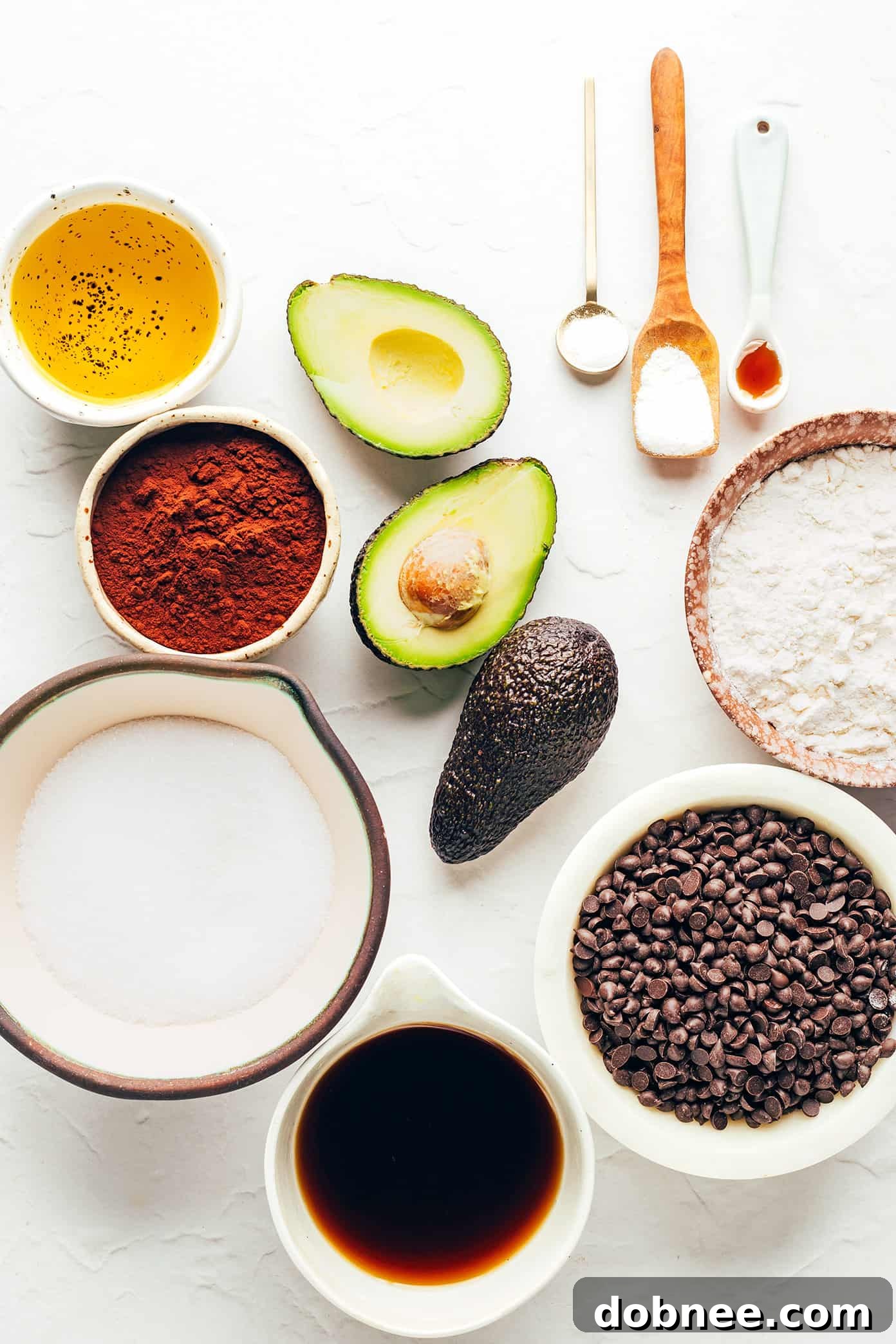 Decadent Plant-Based Brownies 3 A batch of freshly baked vegan brownies with melted chocolate chips on top, still in the baking pan.
