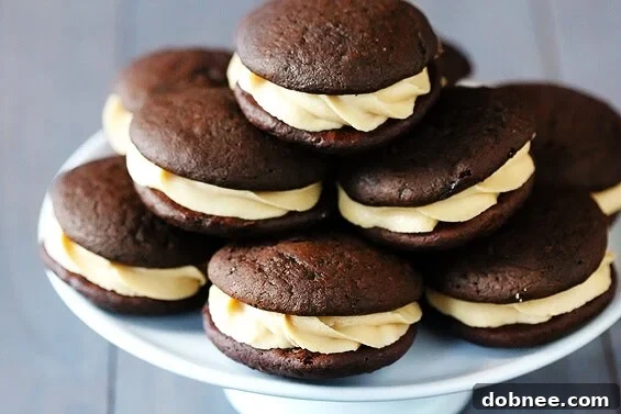 Chocolate Biscoff Whoopie Pies