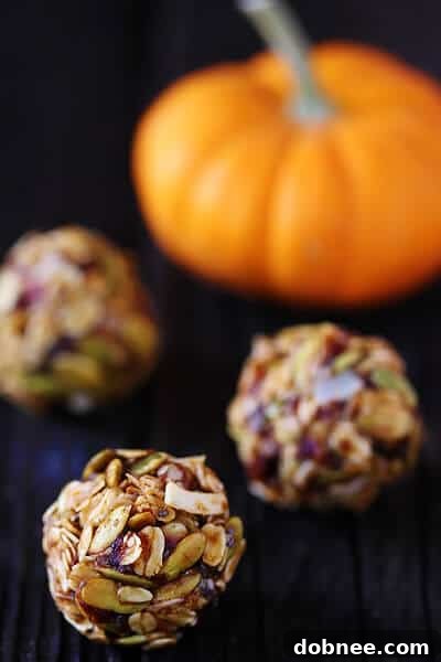 Pumpkin No Bake Energy Bites on a plate