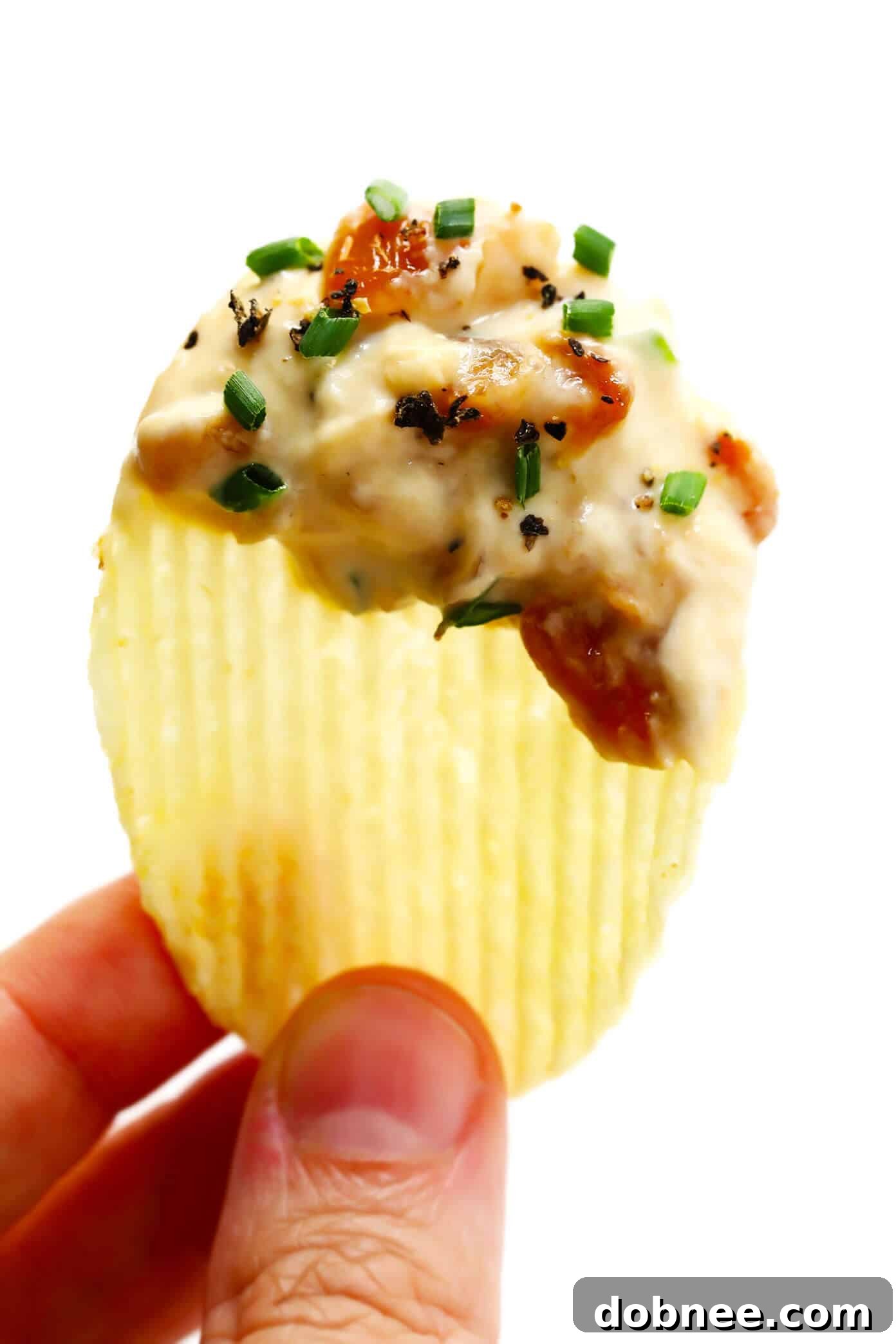 Easy French Onion Dip Served