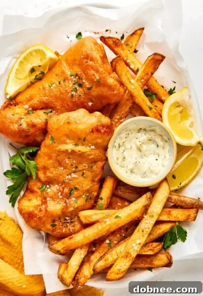 Old Bay Fish and Chips ready to serve