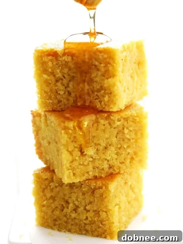 Homemade Cornbread with Honey