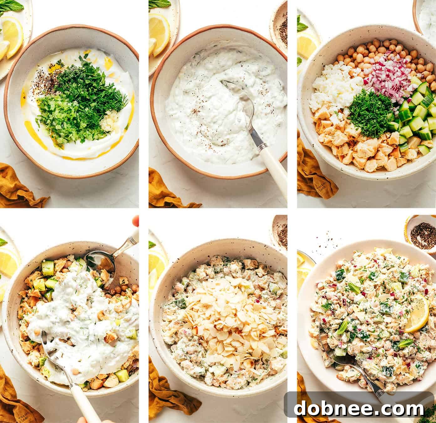 Tzatziki Chicken Salad Recipe with Fresh Cucumbers & Dill 5 img 102112 4