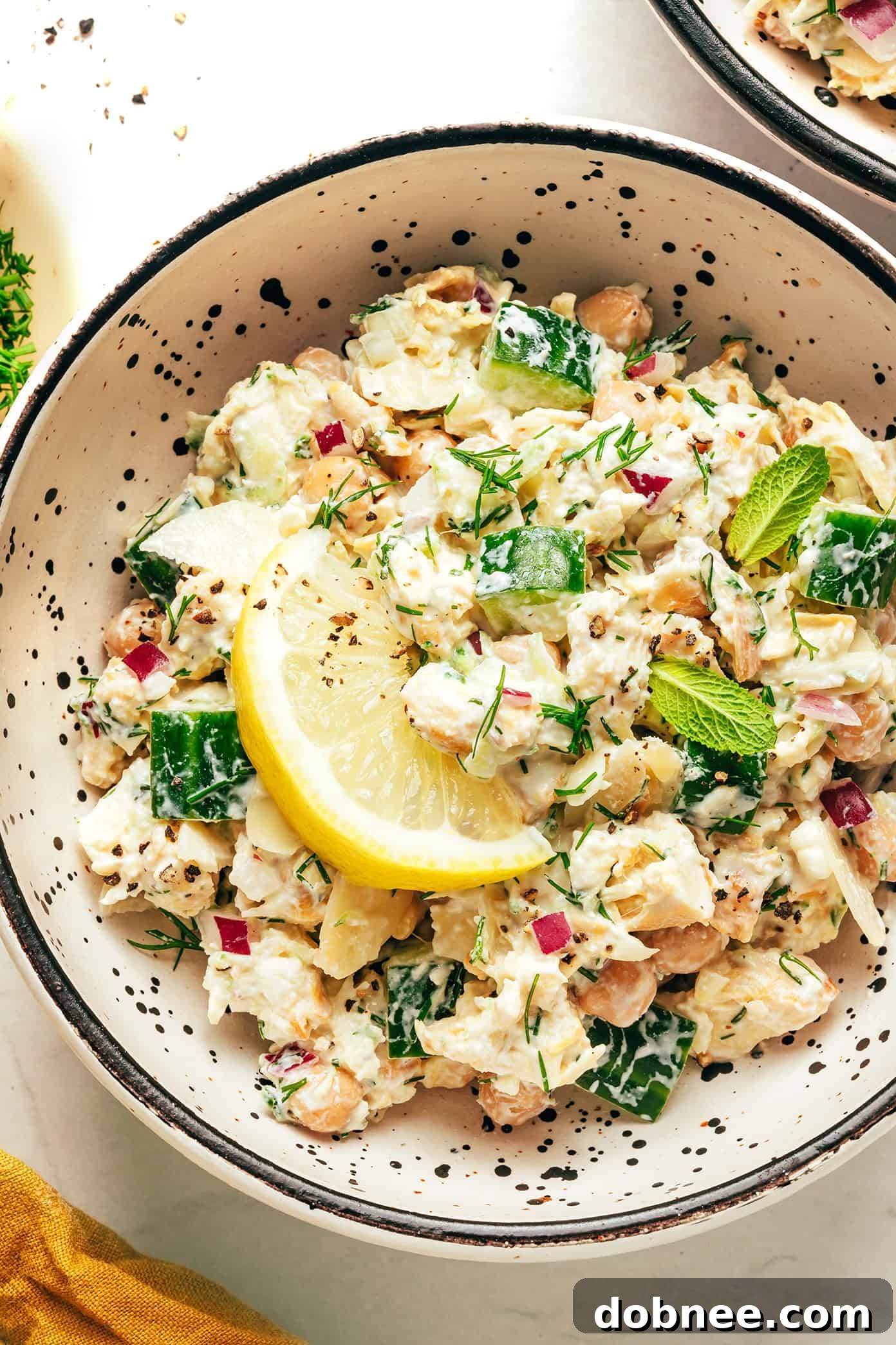 Tzatziki Chicken Salad Recipe with Fresh Cucumbers & Dill 6 img 102112 5
